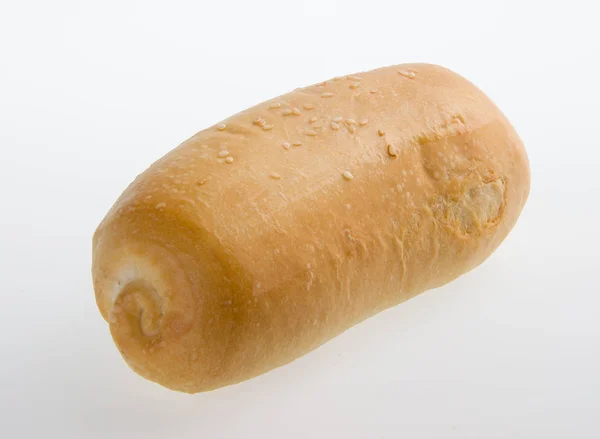 Chléb Domácí Celozrnný Chléb Bílém Pozadí — Stock fotografie