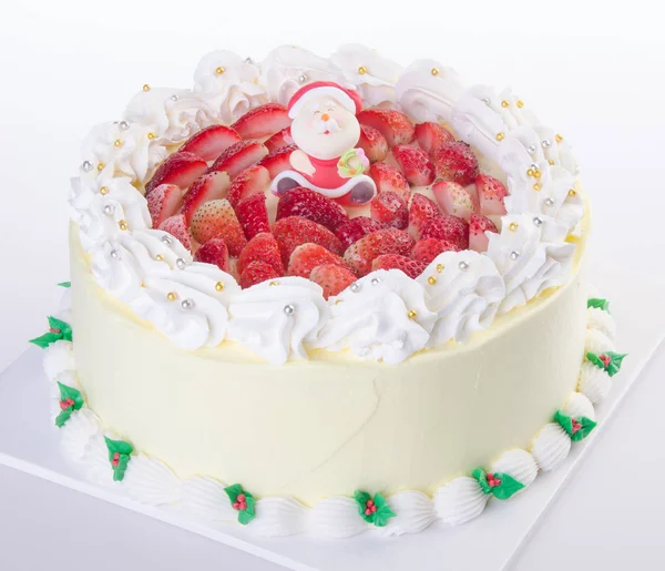 Kek, Noel dondurmalı kek — Stok fotoğraf