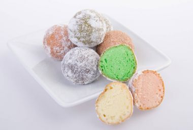 çörek. ufaklıklar donuts arka plan üzerinde