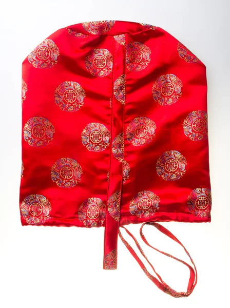中国红袋背景上 — 图库照片