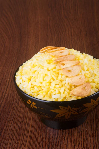 Cozinha japonesa. gengibre arroz frito no fundo — Fotografia de Stock