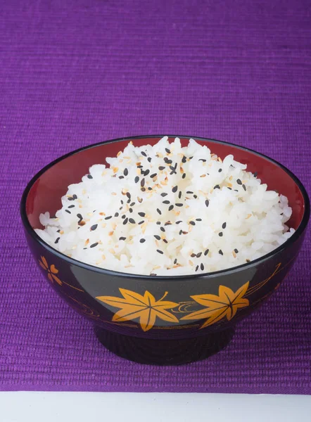 Japanese cuisine. rice on the background — Stock Photo, Image