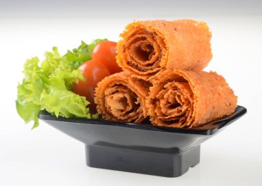 Mürekkep balığı veya kuru mürekkep balığı bir arka plan üzerinde kaydırma.