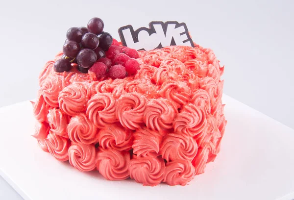 केक, पार्श्वभूमीवर वाढदिवस आइस-क्रीम केक — स्टॉक फोटो, इमेज
