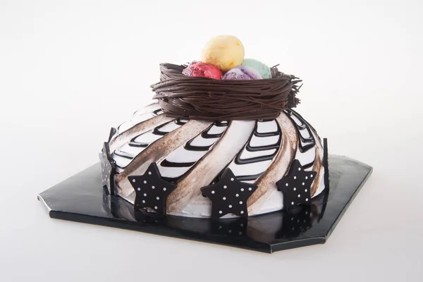 Cake. chocolate cakes on background — Stock Photo, Image