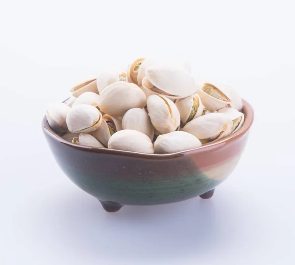 Nuts. pistachios on the background — Stock Photo, Image