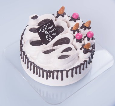 kek veya bir arka plan üzerinde çikolatalı kek.