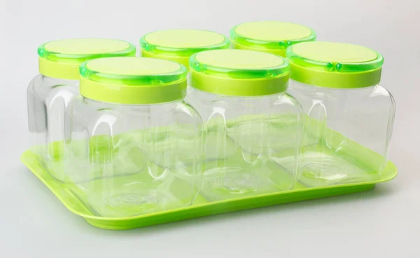 Contenitore alimentare o contenitori di plastica per alimenti . — Foto Stock