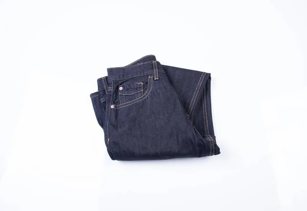 Jeans eller blå jeans på en bakgrund. — Stockfoto