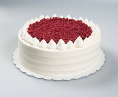 kek veya bir arka plan üzerinde doğum günü pastası.