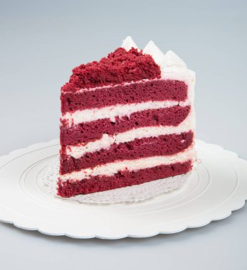 kek ya da pasta dilimi bir arka plan üzerinde.