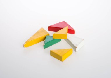 Oyuncak ya da arka plan üzerinde çocuk ahşap bloklar.