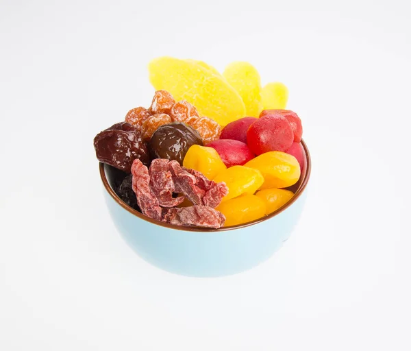 Preserved fruits or mix preserved fruits on the background. — Stock Photo, Image