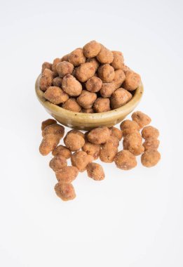 Fıstık veya bir arka plan üzerine kavrulmuş fıstık.