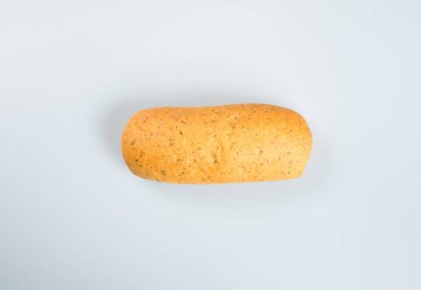 Topuz veya arka planda Hot dog bun.