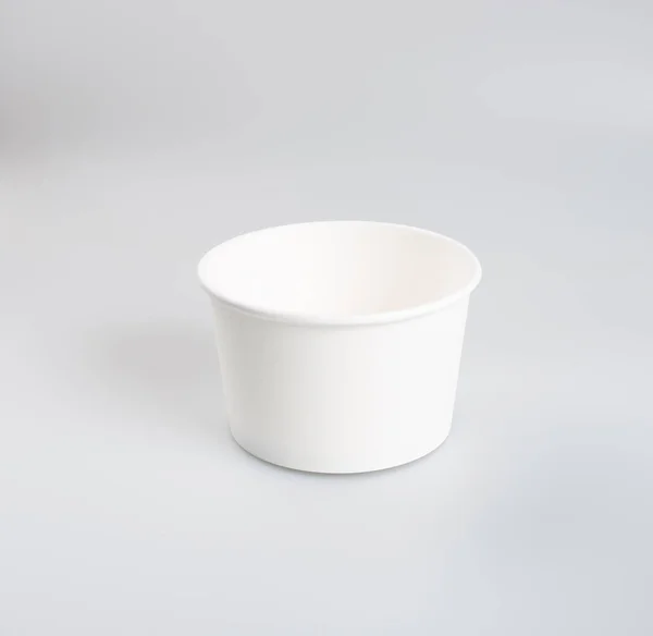 Paper food container or cup on a background. — Stock Photo, Image