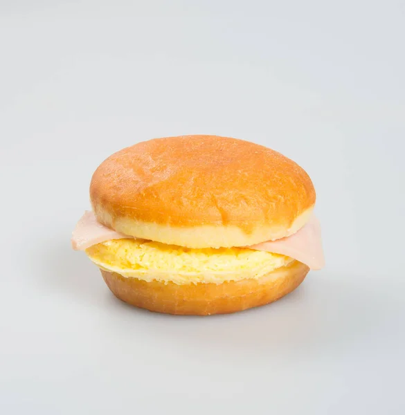 Burger oder Donut Schinken Burger auf einem Hintergrund. — Stockfoto