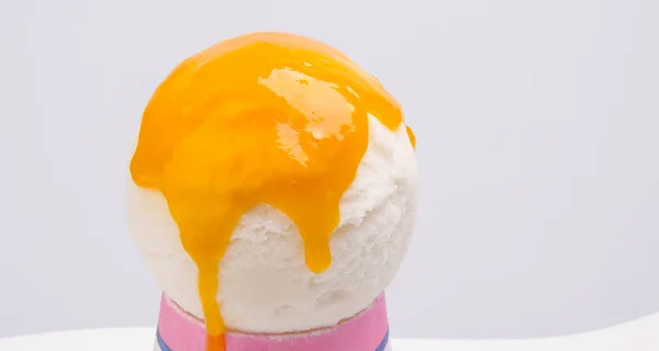 Eis mit Belag — Stockfoto