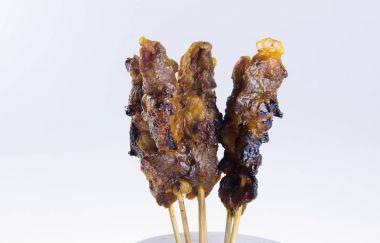 satay. Asya Mutfağı - arka planda satay