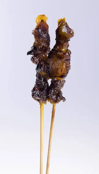 Satay. Asian cuisine - Satay on background — Stock Photo, Image