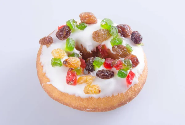 Пончик, барвисті пончики на тлі — стокове фото
