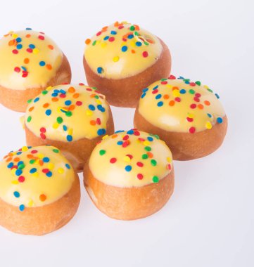 arka planda tatlı mini donut