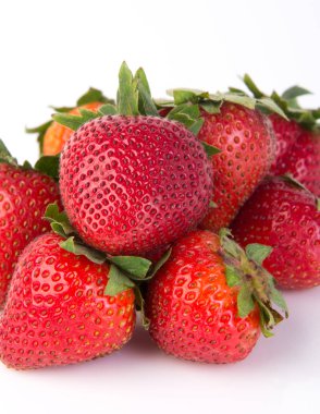 arka plan üzerinde taze çilek