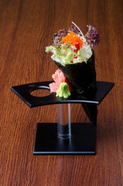 Japon mutfağı. el rulo üzerinde arka plan