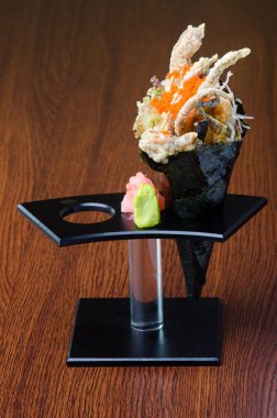 Japon mutfağı. el rulo üzerinde arka plan