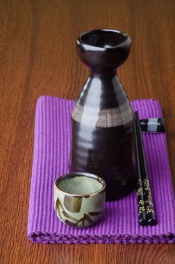 Japon mutfağı. arka planda aşkına