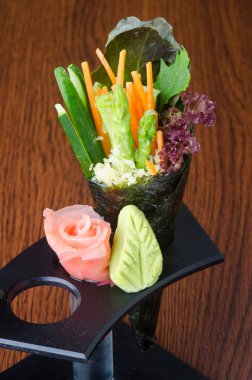 Japon mutfağı. el rulo üzerinde arka plan