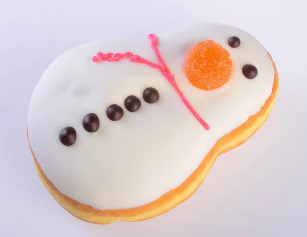 Donut. Christmas donut on the background — Stock Photo, Image