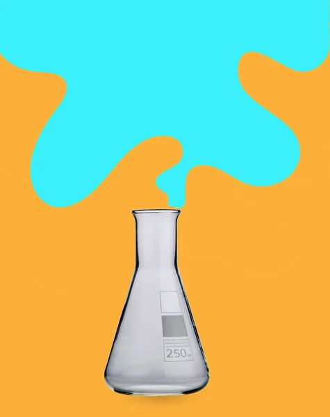 Lab. provrör. Laboratorieartiklar av glas på en bakgrund — Stockfoto