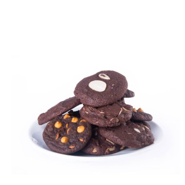 Kurabiye ya da kavram tasarımlı çikolatalı kurabiye..