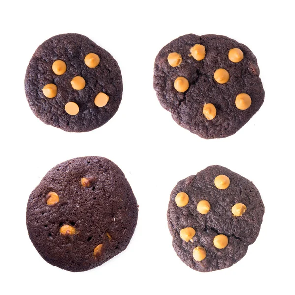 Cookies or Chocolate chips cookies with concept design. — ストック写真