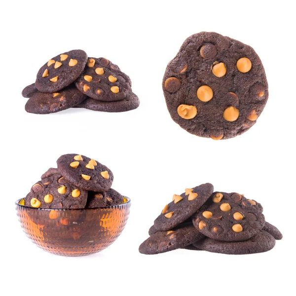 Cookies or Chocolate chips cookies with concept design. — ストック写真