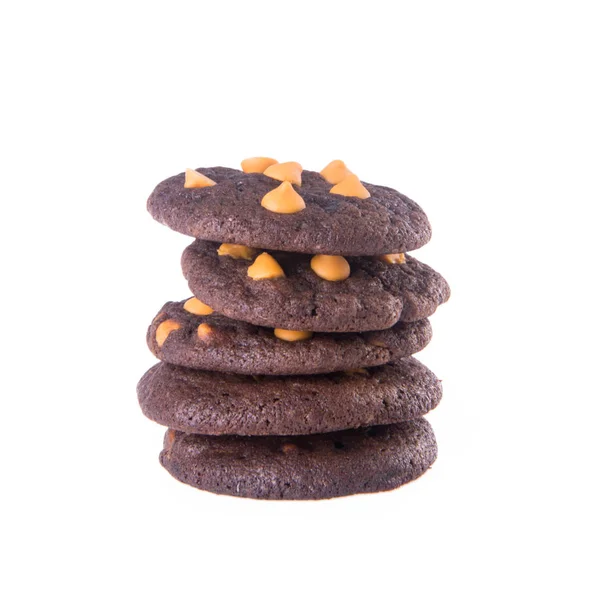 Cookies of Chocolade chips cookies met concept design. — Stockfoto