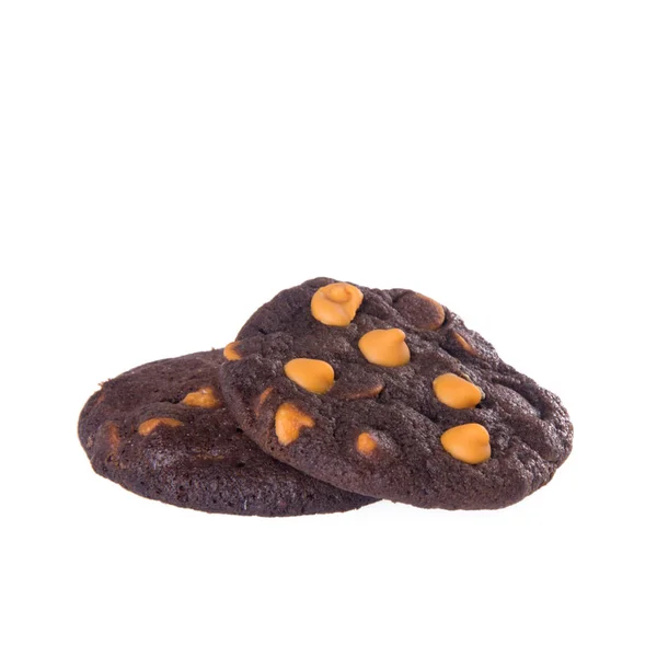 Galletas o galletas de chips de chocolate con diseño conceptual . — Foto de Stock