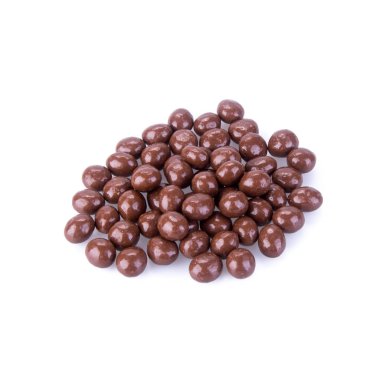 Çikolatalı top ya da bir arka plan üzerinde çikolatalı bonbon.