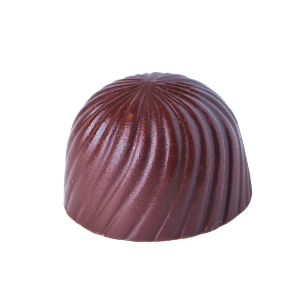 Bola de chocolate o caramelos de chocolate en el fondo . — Foto de Stock
