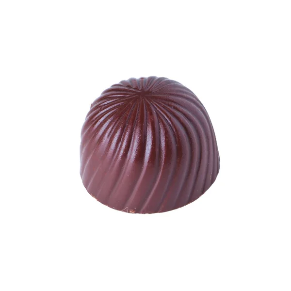 Schokoladenkugel oder Schokoladenbonbons auf Hintergrund. — Stockfoto