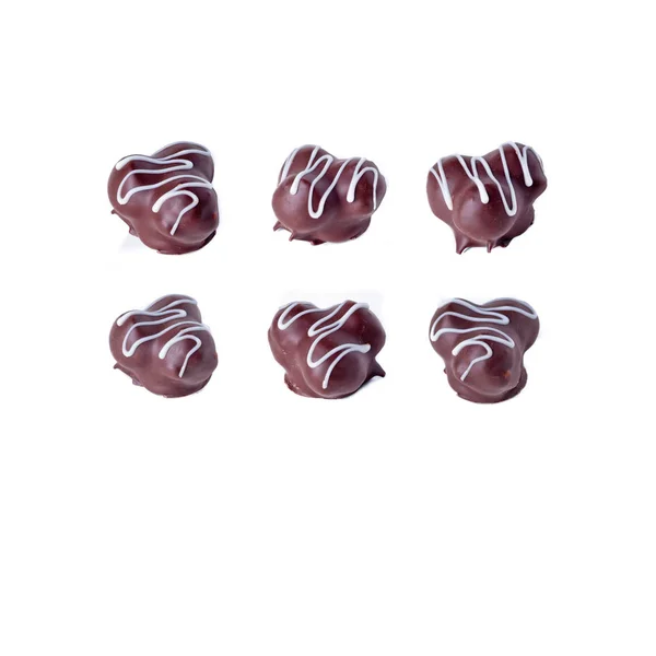 Chocolate ou chocolate variado em um fundo . — Fotografia de Stock