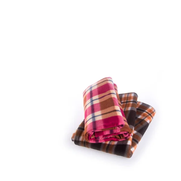 Blanket or folded blanket on a background new. — Stock Photo, Image