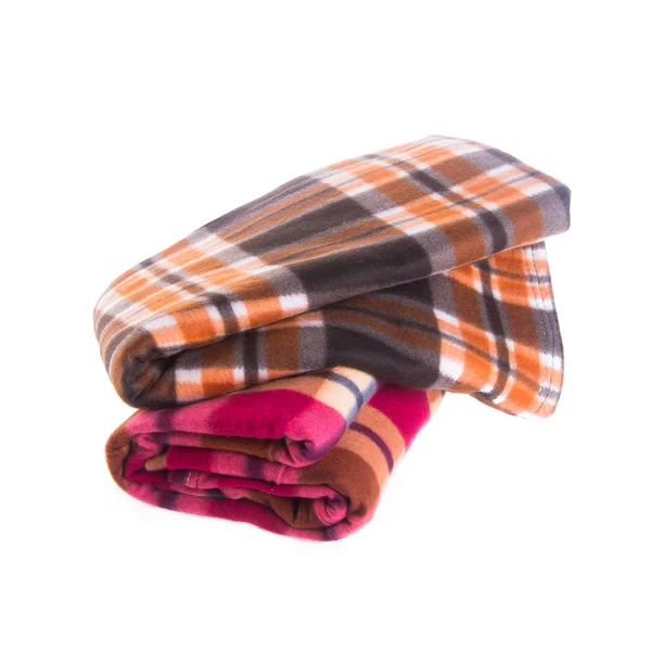 Pătură sau pătură pliată pe un fundal nou . — Fotografie, imagine de stoc