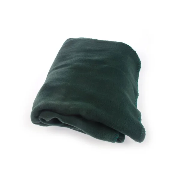 Cobertor ou cobertor dobrado em um fundo novo . — Fotografia de Stock