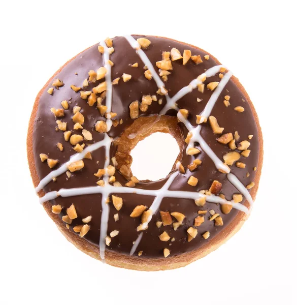 पांढरा पार्श्वभूमीवर वेगळे डोनट किंवा डोनट नवीन . — स्टॉक फोटो, इमेज