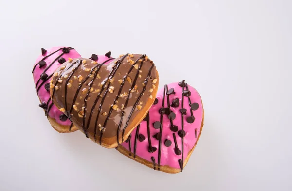 Donut or Heart Shaped Donut on a background new. — Stock Photo, Image