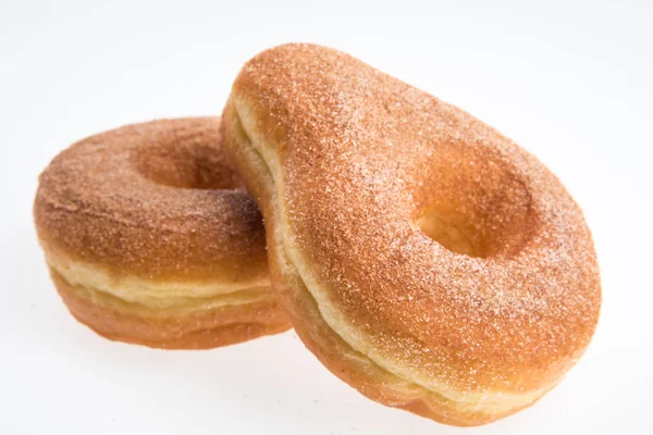 Donut ou donut isolado no fundo branco novo . Imagem De Stock