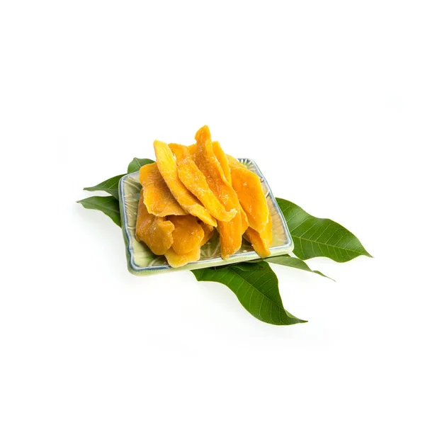 Mango essiccato o fette di Mango essiccato su uno sfondo nuovo . — Foto Stock