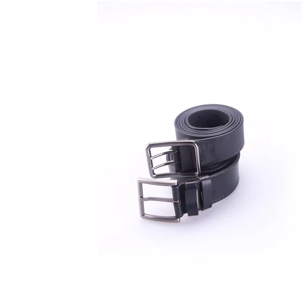 Belt or black colour belts for men's on background new. — Stock Photo, Image